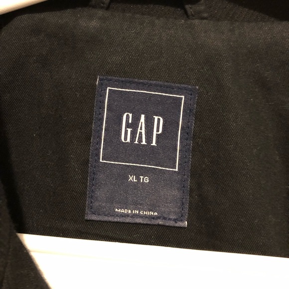 Black Leather Sleeved Utility Jacket - Picture 3 of 5